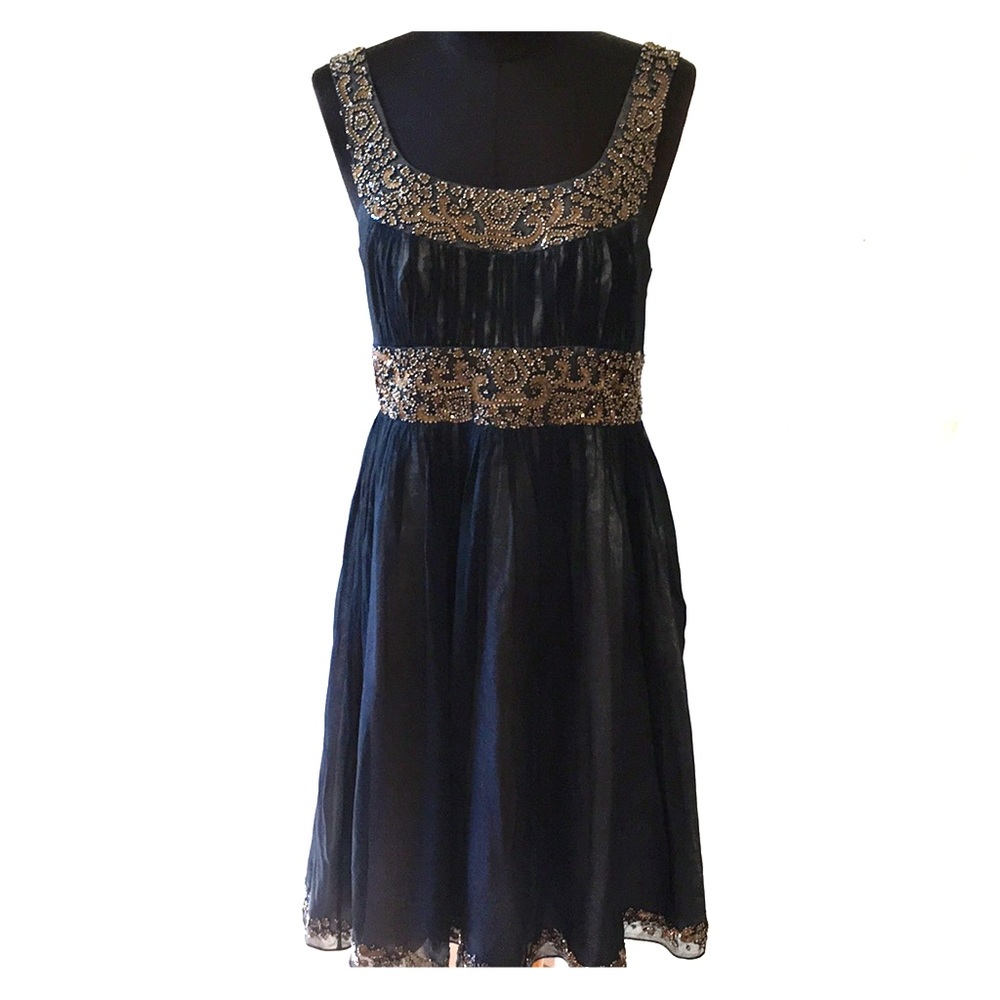 Adriana Papell Beaded Dress Size 6